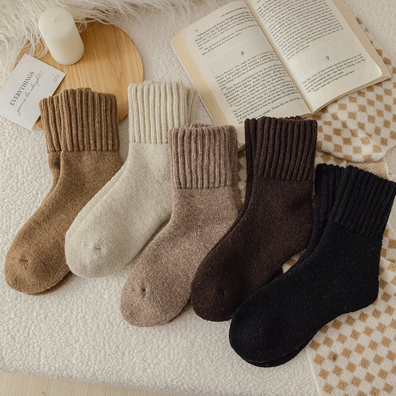 Tube Winter Thickened Maillard Terry Velvt Plush Snow Socks