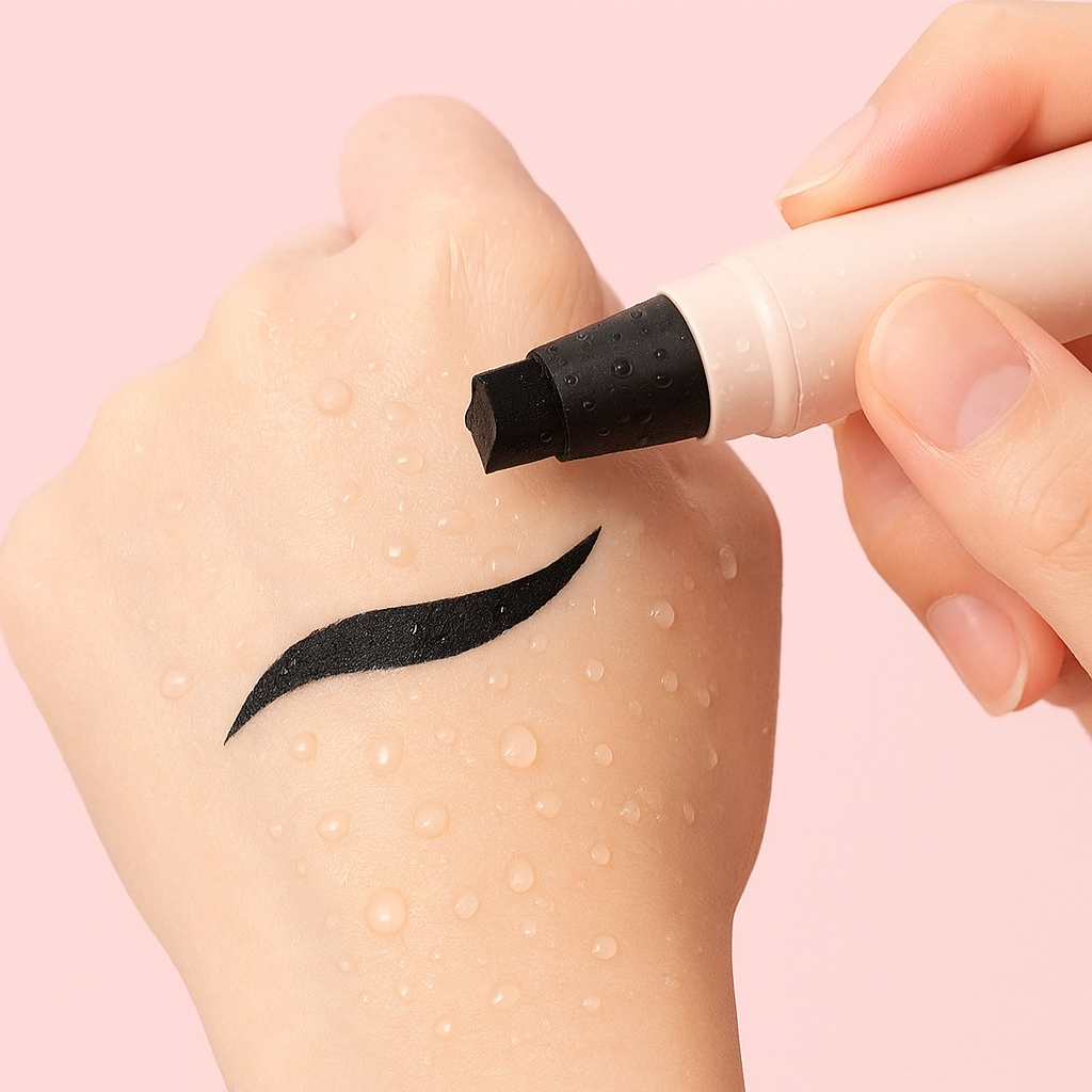 Long lasting eyeliner test